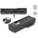 Konwerter USB Typ-C - 1x SSD M.2 NVMe lub 1x SATA SSD / HDD Delock 64253