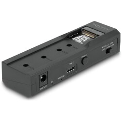 Konwerter USB Typ-C - 1x SSD M.2 NVMe lub 1x SATA SSD / HDD Delock 64253 Konwerter USB Typ-C - 1x SSD M.2 NVMe lub 1x SATA SSD / HDD Delock 64253