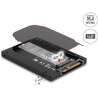 Konwerter 2.5" U.2 SFF-8639 - M.2 NVMe z wpustem M, wysokość 7 mm Delock 63379