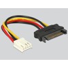Konwerter zasilania SATA 8-pin żeńskie - M.2 B slot Delock 63917
