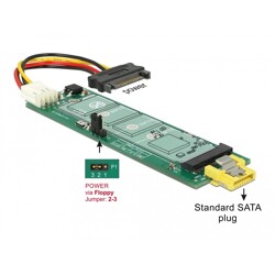 Konwerter zasilania SATA 8-pin żeńskie - M.2 B slot Delock 63917 Konwerter zasilania SATA 8-pin żeńskie - M.2 B slot Delock 63917