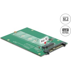 Konwerter U.2 SFF-8639 - M.2 NVMe z wpustem M Delock 62696