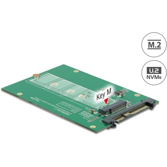 Konwerter U.2 SFF-8639 - M.2 NVMe z wpustem M Delock 62696