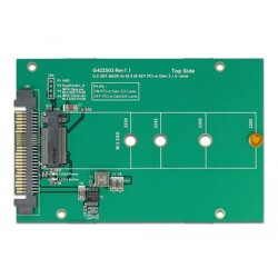 Konwerter U.2 SFF-8639 - M.2 NVMe z wpustem M Delock 62696 Konwerter U.2 SFF-8639 - M.2 NVMe z wpustem M Delock 62696