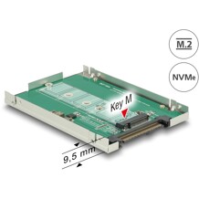Konwerter 2.5" U.2 SFF-8639 - M.2 NVMe z wpustem M Delock 62710