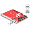 Konwerter 2.5&quot; U.3 SFF-8639 - M.2 NVMe z wpustem M, wysokość 7 mm Delock 64228