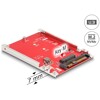 Konwerter 2.5&quot; U.3 SFF-8639 - M.2 NVMe z wpustem M, wysokość 7 mm Delock 64228