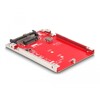 Konwerter 2.5&quot; U.3 SFF-8639 - M.2 NVMe z wpustem M, wysokość 7 mm Delock 64228