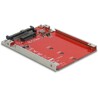 Konwerter 2.5" U.2 SFF-8639 - M.2 NVMe z wpustem M, wysokość 7 mm Delock 62725