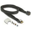 Konwerter U.2 SFF-8654 lub SATA - 1x M.2 z wpustem M Delock 63953
