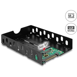 Konwerter U.2 SFF-8639 - M.2 NVMe Key M z ramką 3.5" Delock 63922