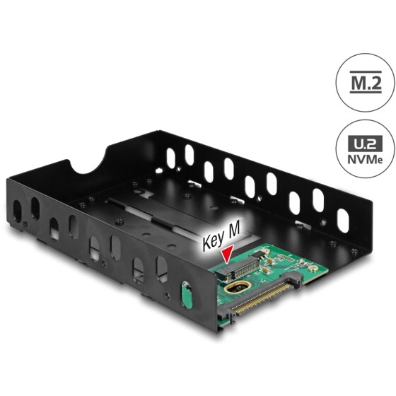 Konwerter U.2 SFF-8639 - M.2 NVMe Key M z ramką 3.5" Delock 63922
