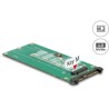 Konwerter U.2 SFF-8639 NVMe - 1x M.2 z wpustem M Delock 62865
