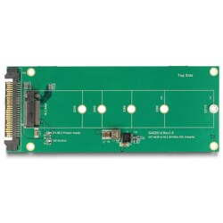 Konwerter U.2 SFF-8639 NVMe - 1x M.2 z wpustem M Delock 62865 Konwerter U.2 SFF-8639 NVMe - 1x M.2 z wpustem M Delock 62865