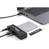 Konwerter USB Typ-C - 1x SSD M.2 NVMe + 1x SATA SSD / HDD z funkcją klonowania Delock 64252