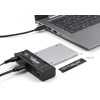 Konwerter USB Typ-C - 1x SSD M.2 NVMe + 1x SATA SSD / HDD z funkcją klonowania Delock 64252
