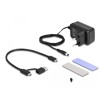 Konwerter USB Typ-C - 1x SSD M.2 NVMe + 1x SATA SSD / HDD z funkcją klonowania Delock 64190