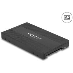Konwerter M.2 Key M NVMe SSD - U.2 lub M.2 Key B SATA SSD - SATA bez użycia narzędzi Delock 64301