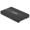 Konwerter M.2 Key M NVMe SSD - U.2 lub M.2 Key B SATA SSD - SATA bez użycia narzędzi Delock 64301