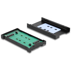 Konwerter M.2 Key M NVMe SSD - U.2 lub M.2 Key B SATA SSD - SATA bez użycia narzędzi Delock 64301 Konwerter M.2 Key M NVMe SSD - U.2 lub M.2 Key B SATA SSD - SATA bez użycia narzędzi Delock 64301