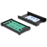 Konwerter M.2 Key M NVMe SSD - U.2 lub M.2 Key B SATA SSD - SATA bez użycia narzędzi Delock 64301
