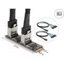 Konwerter M.2 2280 B+M męski - 8 x SATA Delock 64211