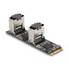 Konwerter M.2 2280 B+M męski - 8 x SATA Delock 64211