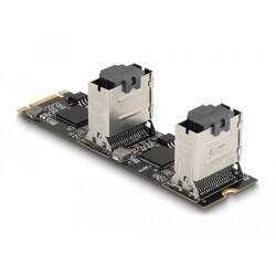 Konwerter M.2 2280 B+M męski - 8 x SATA Delock 64211 Konwerter M.2 2280 B+M męski - 8 x SATA Delock 64211