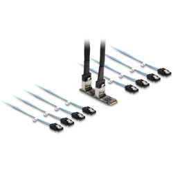Konwerter M.2 2280 B+M męski - 8 x SATA Delock 64211 Konwerter M.2 2280 B+M męski - 8 x SATA Delock 64211