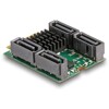 Konwerter M.2 B+M męski - 4x wtyki SATA z obsługą RAID i HyperDuo Delock 61062