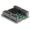 Konwerter M.2 B+M męski - 4x wtyki SATA z obsługą RAID i HyperDuo Delock 61062