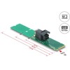 Adapter M.2 z wpustem M - SFF-8643 NVMe 22110 / 2280 / 2260 Delock 63145