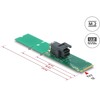 Adapter M.2 z wpustem M - SFF-8643 NVMe 22110 / 2280 / 2260 Delock 63145