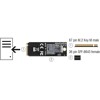 Adapter M.2 z wpustem M - SFF-8643 NVMe 2260 Delock 61070