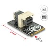 Adapter M.2 z wpustem M - SFF-8643 NVMe poziomy 2242 Delock 63918