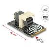 Adapter M.2 z wpustem M - SFF-8643 NVMe poziomy 2242 Delock 63918