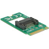 Adapter M.2 z wpustem B męski - 7-pin SATA, konstrukcja 2242 Delock 62876