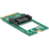 Adapter M.2 z wpustem B męski - 7-pin SATA, konstrukcja 2242 Delock 62876