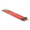 Adapter z ochronnikiem portu M.2 z wpustem B męski - M.2 z wpustem B + gniazdo Nano SIM Delock 65921