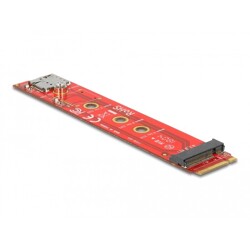 Adapter z ochronnikiem portu M.2 z wpustem B męski - M.2 z wpustem B + gniazdo Nano SIM Delock 65921 Adapter z ochronnikiem portu M.2 z wpustem B męski - M.2 z wpustem B + gniazdo Nano SIM Delock 65921