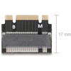 Adapter M.2 złącze B+M męski - gniazdo M.2 złącze M - rozszerzenie Delock 64342