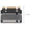 Adapter M.2 złącze B+M męski - gniazdo M.2 złącze M - rozszerzenie Delock 64342
