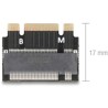Adapter M.2 złącze B+M męski - gniazdo M.2 złącze M - rozszerzenie Delock 64342