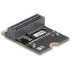 Adapter M.2 złącze E męski - gniazdo M.2 złącze E kątowy 90° Delock 64341