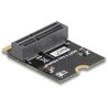 Adapter M.2 złącze E męski - gniazdo M.2 złącze E kątowy 90° Delock 64341