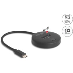 Stacja dokująca M.2 NVMe / SATA SSD z USB 10 Gbps USB Typ-C Delock 64254