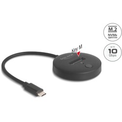 Stacja dokująca M.2 NVMe / SATA SSD z USB 10 Gbps USB Typ-C Delock 64254