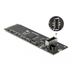 Konwerter M.2 B+M męski - 1x wewnętrzny 20-pinowy USB 3.2 Gen 2 key A żeński Delock 63330 Konwerter M.2 B+M męski - 1x wewnętrzny 20-pinowy USB 3.2 Gen 2 key A żeński Delock 63330