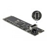 Konwerter M.2 B+M męski - 1x wewnętrzny 20-pinowy USB 3.2 Gen 2 key A żeński Delock 63330