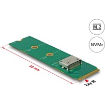 Przejściówka M.2 Key M - 1x OCuLink SFF-8612 Delock 64040